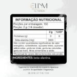 Beta Alanina Pura 300g ELLYM NUTRITION Performance Para Treino e Recuperação Muscular Pós Treino - Imagem 3