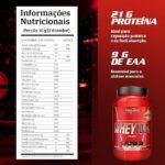 Integralmedica - Whey Protein Concentrado Morango 100% Pure - 21g de Proteína por Scoop, Suplementação Alimentar Pós-Treino, Fórmula Enriquecida com BCAAs - Pote 900g - Imagem 2