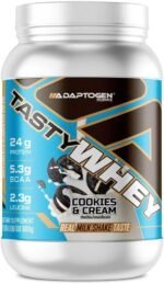 Tasty Whey (900g), Cookies & Cream., Adaptogen