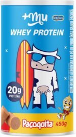 Whey Concentrado, Mais Mu, Sabor Paçoquita, 20g de proteína - 450g