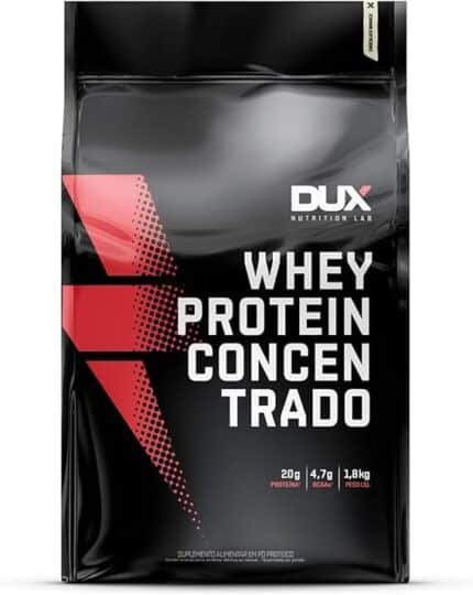 Whey Protein Concentrado Chocolate Branco Refil 1.8kg – Contribui Para o Ganho Muscular Hipertrofia – Dux Human Health